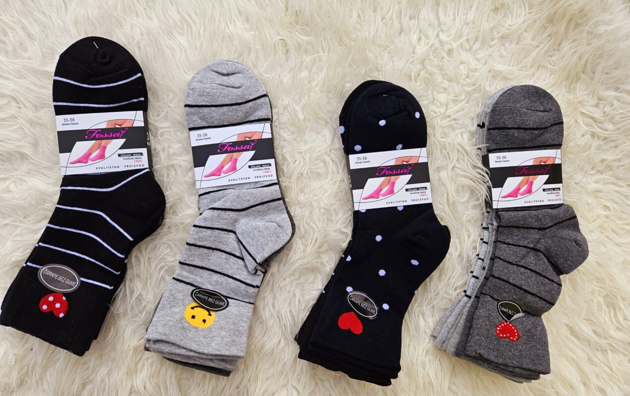 Čarape bez gume 3 para Cozy