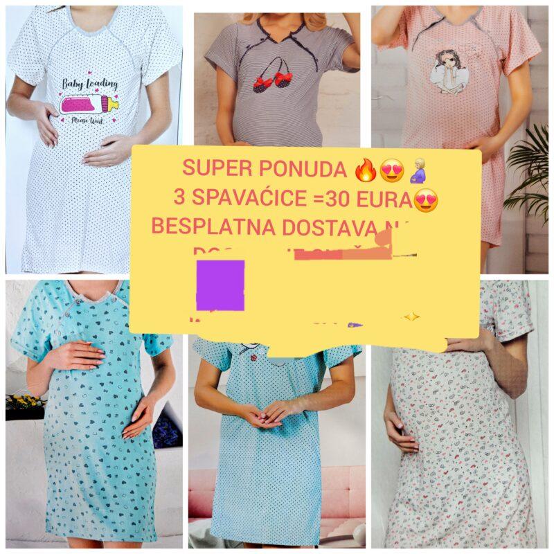 SUPER PONUDA  2  (3 spavaćice kratki rukav + besplatna dostava