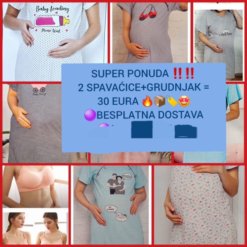 SUPER PONUDA SPORTY (2 Spavaćice + grudnjak+besplatna dostava